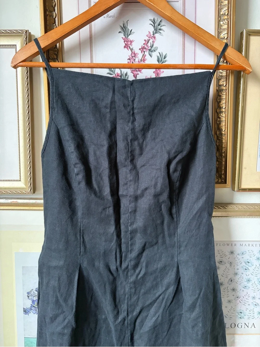 Reformation Ciara Linen Jumpsuit Black Size 6